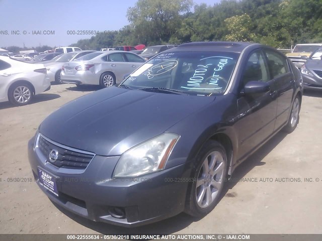 1N4BA41E57C808687 - 2007 NISSAN MAXIMA SE/SL GRAY photo 2