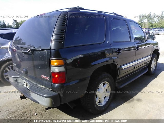 1GKEK13TX5J112015 - 2005 GMC YUKON BLACK photo 4