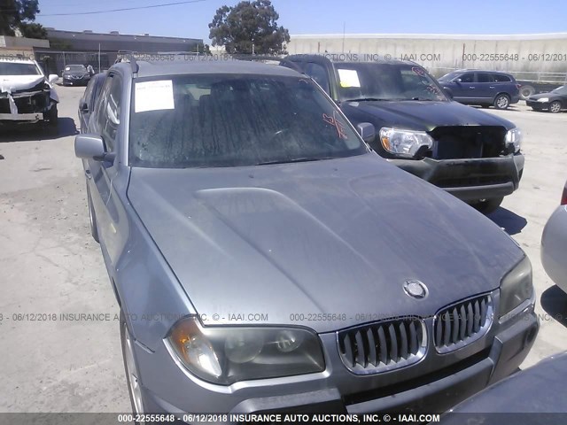 WBXPA73405WC47872 - 2005 BMW X3 2.5I GRAY photo 6