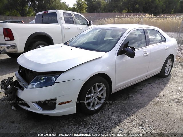 3FAHP0JG8BR305779 - 2011 FORD FUSION SEL WHITE photo 2