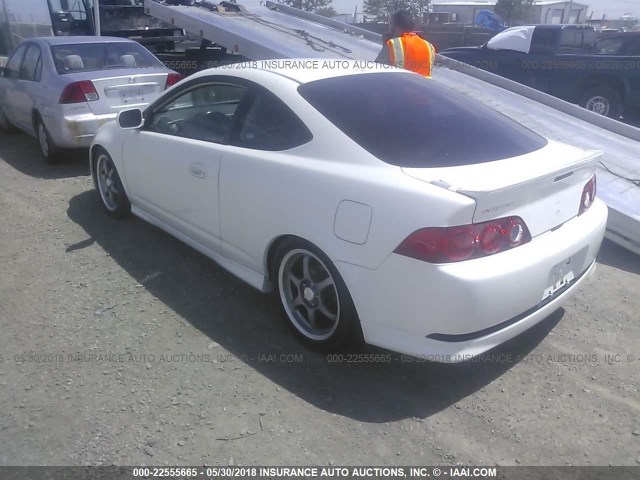 JH4DC53086S020896 - 2006 ACURA RSX TYPE-S WHITE photo 3