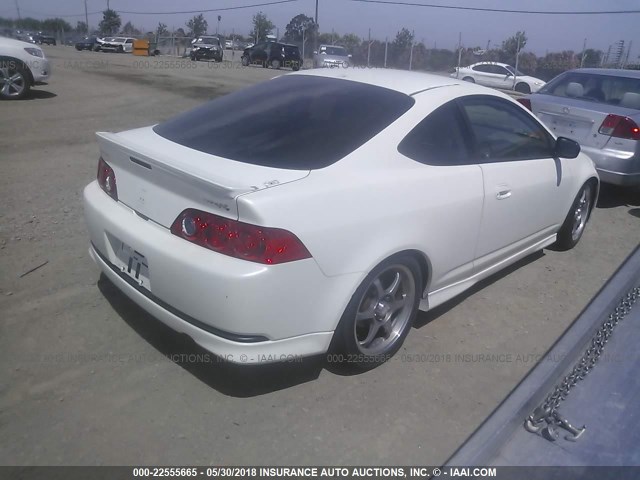 JH4DC53086S020896 - 2006 ACURA RSX TYPE-S WHITE photo 4