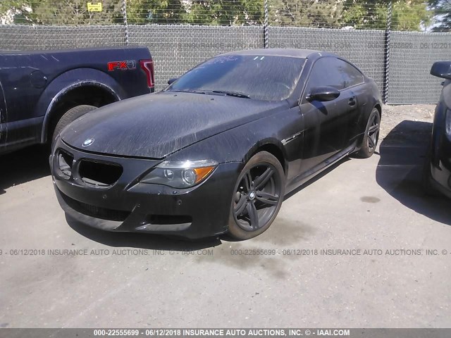 WBSEH93537B798446 - 2007 BMW M6 BLACK photo 2
