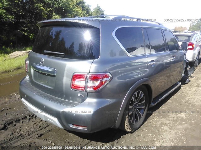 JN8AY2ND1J9051027 - 2018 NISSAN ARMADA SV/SL/PLATINUM GRAY photo 4