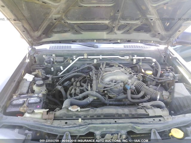 5N1ED28Y72C505305 - 2002 NISSAN XTERRA XE/SE GREEN photo 10