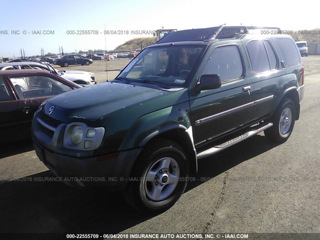 5N1ED28Y72C505305 - 2002 NISSAN XTERRA XE/SE GREEN photo 2