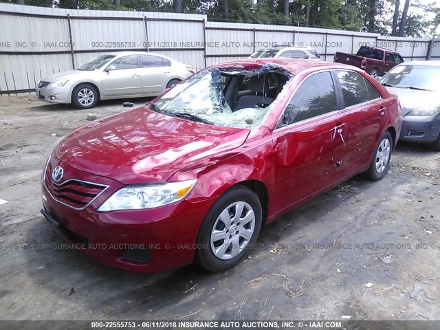 4T4BF3EK6AR068317 - 2010 TOYOTA CAMRY SE/LE/XLE 红色 照片 2