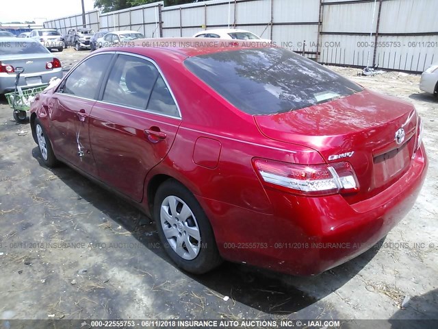 4T4BF3EK6AR068317 - 2010 TOYOTA CAMRY SE/LE/XLE 红色 照片 3