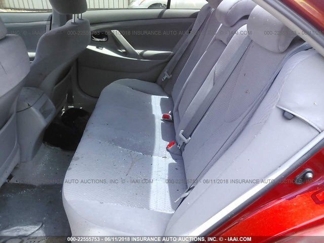 4T4BF3EK6AR068317 - 2010 TOYOTA CAMRY SE/LE/XLE 红色 照片 8