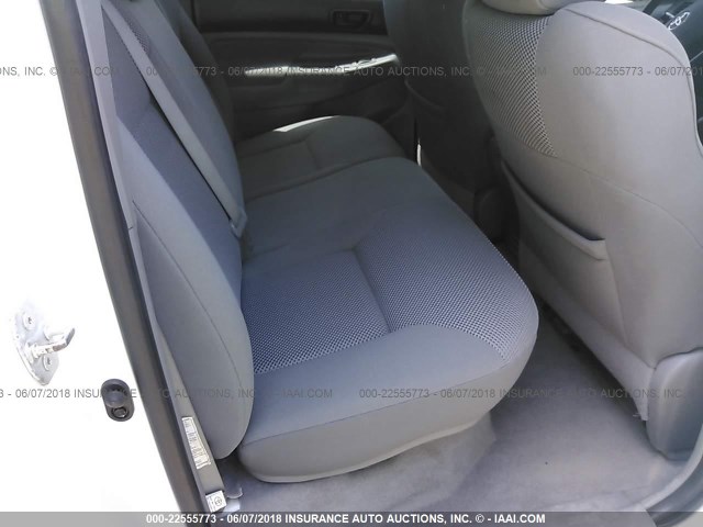 5TELU42N65Z132477 - 2005 TOYOTA TACOMA DOUBLE CAB თეთრი ფოტო 8