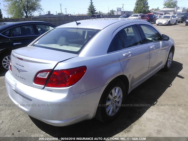 1C3CC4FB8AN143355 - 2010 CHRYSLER SEBRING TOURING SILVER photo 4