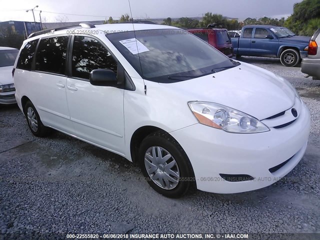 5TDZK23C08S168782 - 2008 TOYOTA SIENNA CE/LE WHITE photo 1