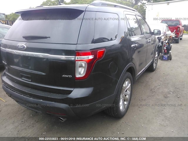 1FMHK8F89CGA06671 - 2012 FORD EXPLORER LIMITED შავი ფოტო 4