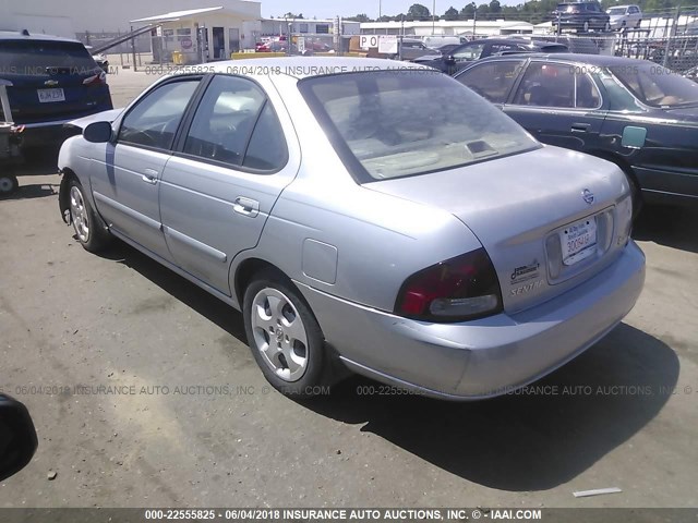 3N1CB51D43L780973 - 2003 NISSAN SENTRA XE/GXE SILVER photo 3