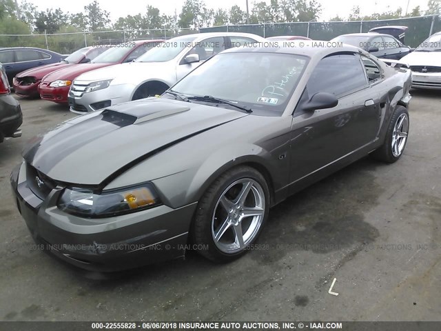 1FAFP42X22F104874 - 2002 FORD MUSTANG GT BROWN photo 2