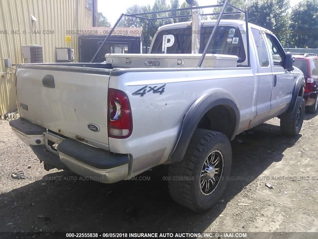 1FTNX21FX2EA40138 - 2002 FORD F250 SUPER DUTY Gümüş foto 4