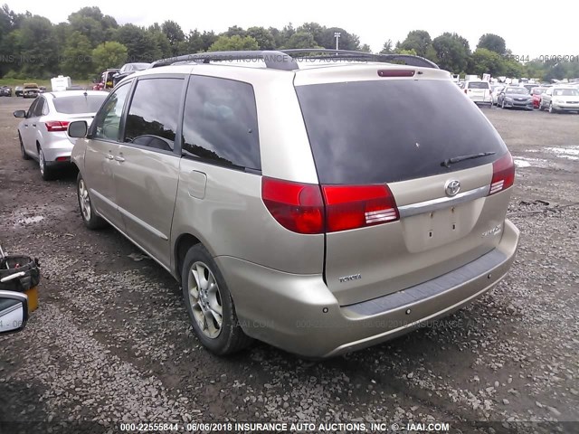 5TDZA22C25S328239 - 2005 TOYOTA SIENNA XLE/XLE LIMITED TAN photo 3