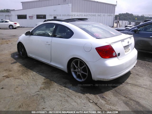 JTKDE177350010663 - 2005 TOYOTA SCION TC 白色 照片 3