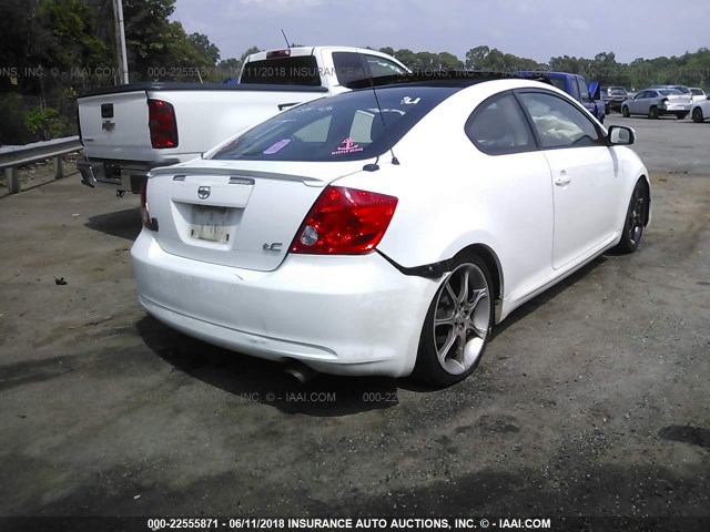 JTKDE177350010663 - 2005 TOYOTA SCION TC 白色 照片 4
