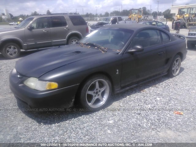 1FALP47V6TF119048 - 1996 FORD MUSTANG COBRA BLACK photo 2