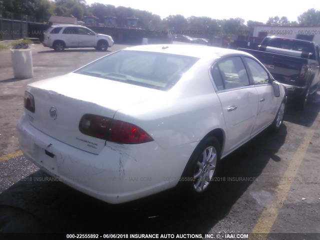 1G4HD57286U173242 - 2006 BUICK LUCERNE CXL WHITE photo 4