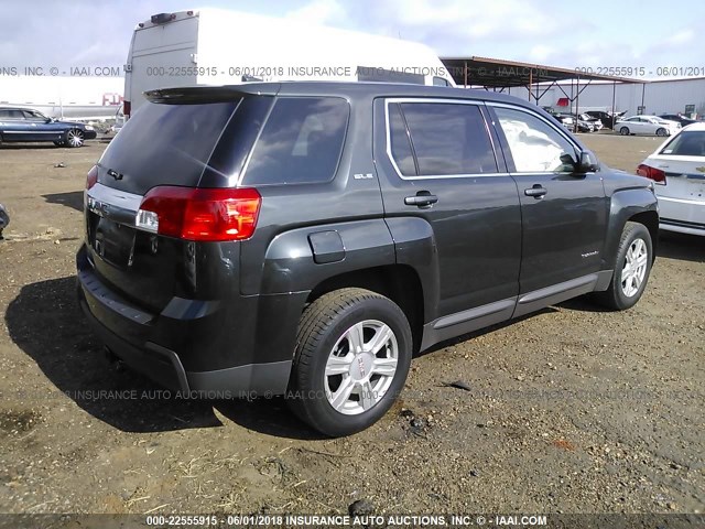 2GKALMEK3E6306979 - 2014 GMC TERRAIN SLE GRAY photo 4