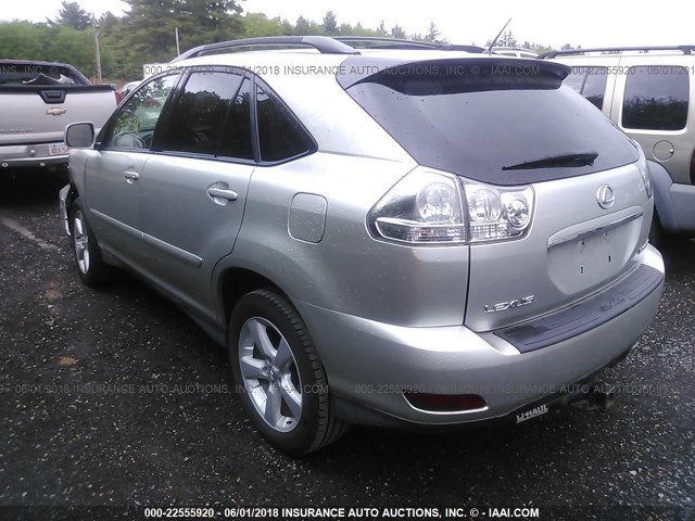 2T2HA31U54C036101 - 2004 LEXUS RX 330 SILVER photo 3