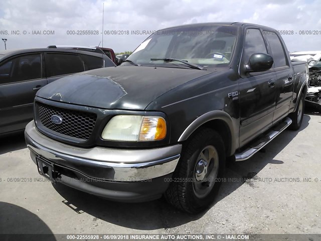 1FTRW07663KD87047 - 2003 FORD F150 SUPERCREW GREEN photo 2