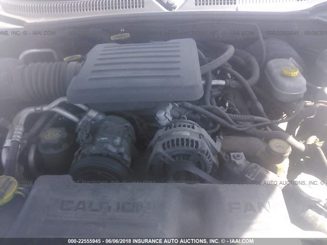 1B8HS58N02F156321 - 2002 DODGE DURANGO SLT PLUS GRAY photo 10