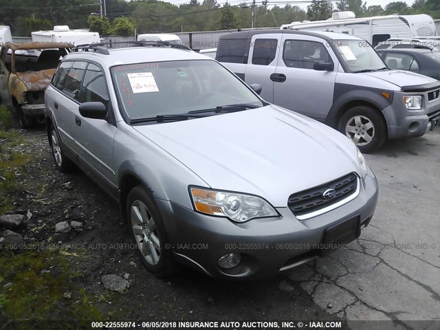 4S4BP61C167321024 - 2006 SUBARU LEGACY OUTBACK 2.5I SILVER photo 1