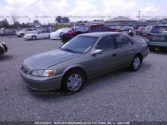 4T1BG22K9YU652310 - 2000 TOYOTA CAMRY CE/LE/XLE GOLD photo 2