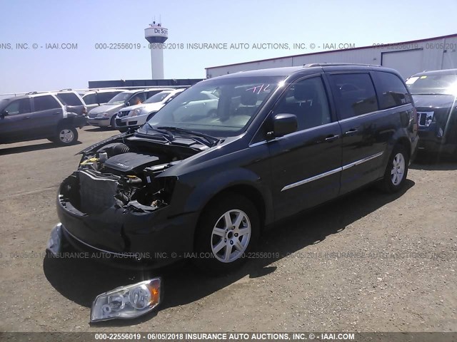 2A4RR5DG3BR780256 - 2011 CHRYSLER TOWN & COUNTRY TOURING BLACK photo 2