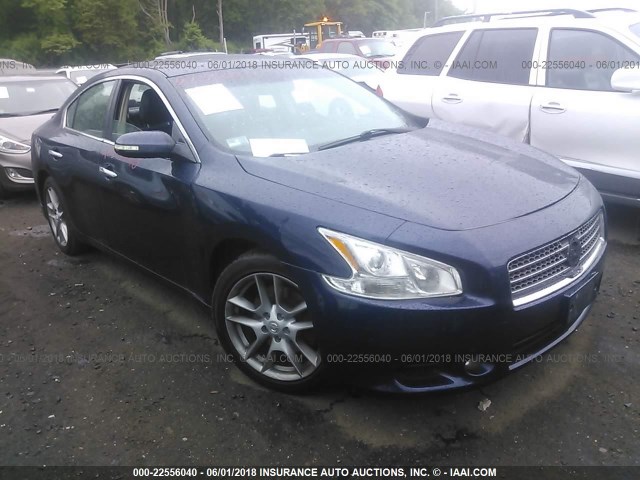 1N4AA5AP9AC848037 - 2010 NISSAN MAXIMA S/SV BLUE photo 1