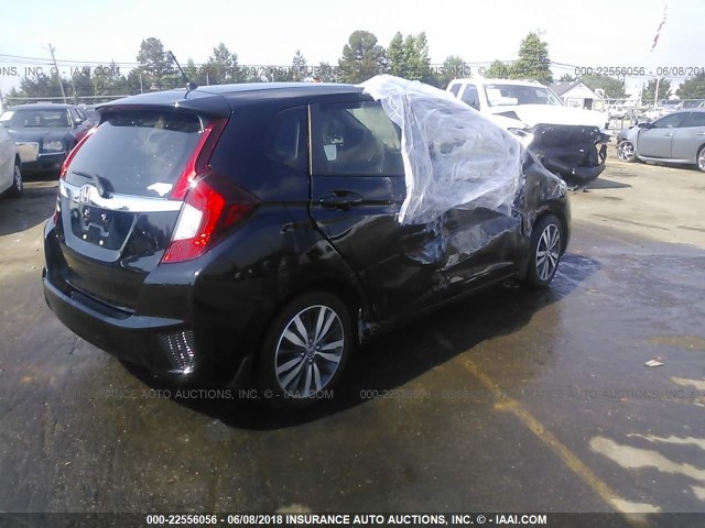 JHMGK5H72GX001528 - 2016 HONDA FIT EX/EXL BLACK photo 4