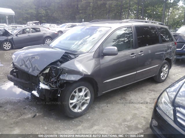 5TDBA22C65S048759 - 2005 TOYOTA SIENNA XLE/XLE LIMITED GRAY photo 2