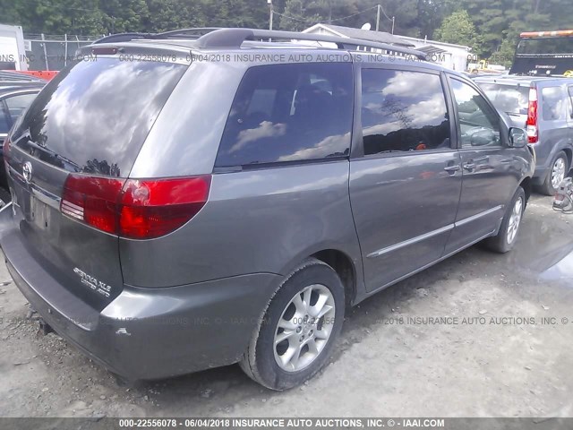 5TDBA22C65S048759 - 2005 TOYOTA SIENNA XLE/XLE LIMITED GRAY photo 4