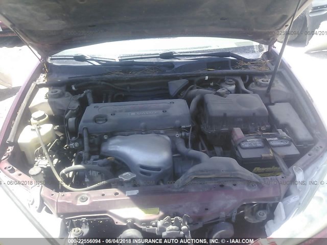 4T1BE32K45U002629 - 2005 TOYOTA CAMRY LE/XLE/SE წითელი ფოტო 10