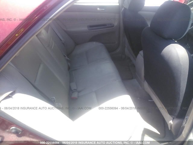 4T1BE32K45U002629 - 2005 TOYOTA CAMRY LE/XLE/SE წითელი ფოტო 8