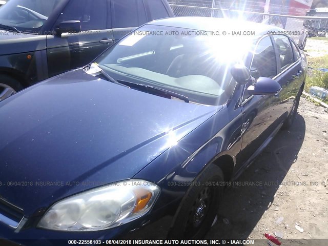 2G1WD5EM6B1238278 - 2011 CHEVROLET IMPALA POLICE BLUE photo 2