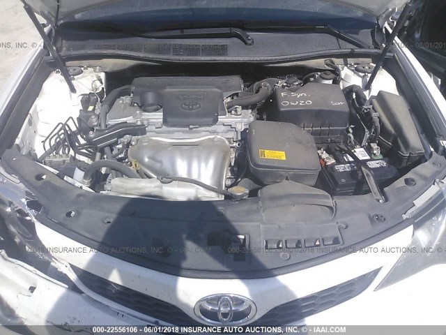 4T1BF1FK8EU813104 - 2014 TOYOTA CAMRY L/SE/LE/XLE 白色 照片 10