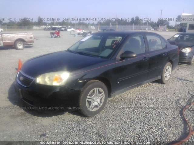 1G1ZS51F86F295462 - 2006 CHEVROLET MALIBU LS 黑色 照片 2
