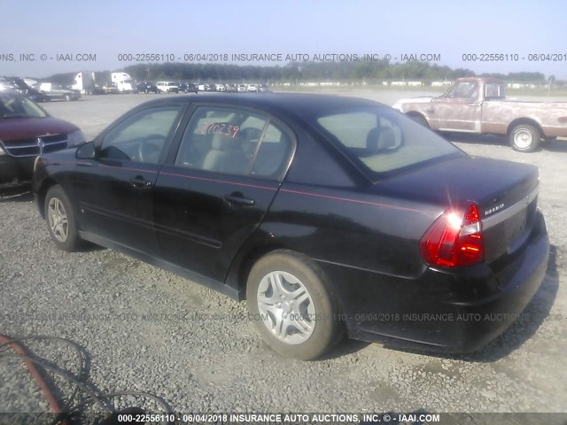 1G1ZS51F86F295462 - 2006 CHEVROLET MALIBU LS 黑色 照片 3