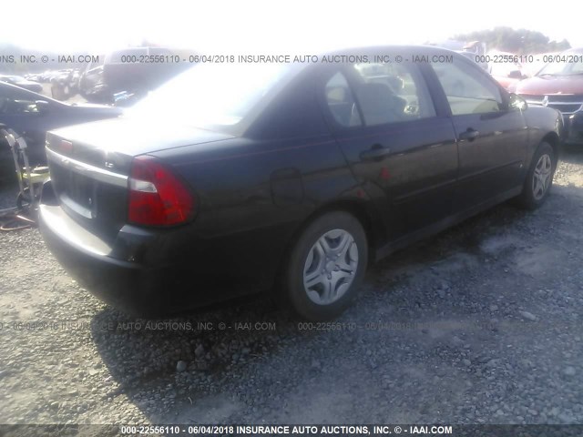 1G1ZS51F86F295462 - 2006 CHEVROLET MALIBU LS 黑色 照片 4