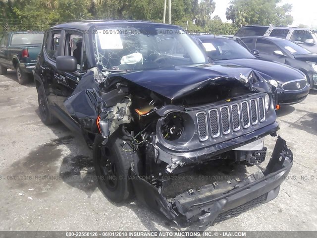 ZACCJAAT9GPD96894 - 2016 JEEP RENEGADE SPORT Սև լուսանկար 6