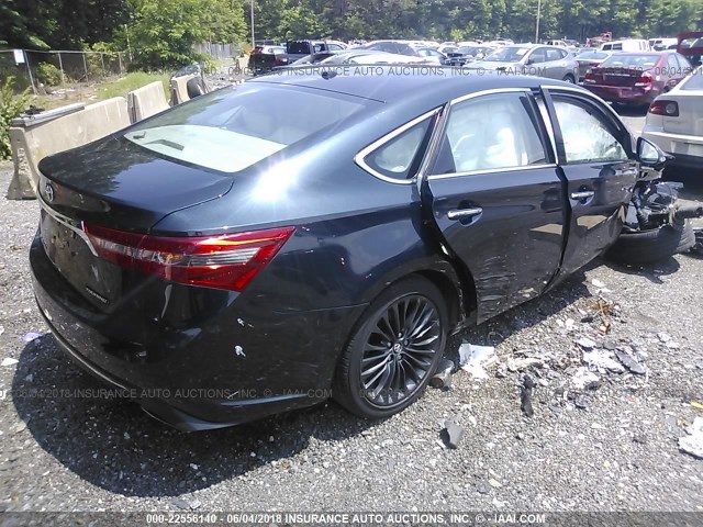 4T1BK1EBXGU222305 - 2016 TOYOTA AVALON XLE PLUS/PREMIUM/TOUR/LTD BLACK photo 4