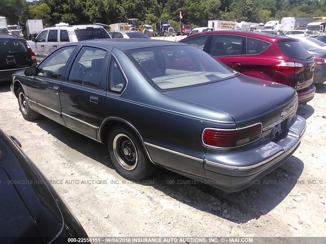 1G1BL52P2SR188907 - 1995 CHEVROLET CAPRICE / IMPALA CLASSIC/SS BLUE photo 3