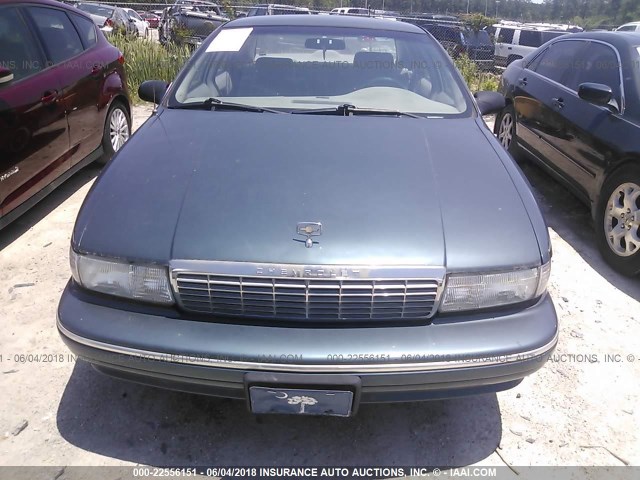 1G1BL52P2SR188907 - 1995 CHEVROLET CAPRICE / IMPALA CLASSIC/SS BLUE photo 6