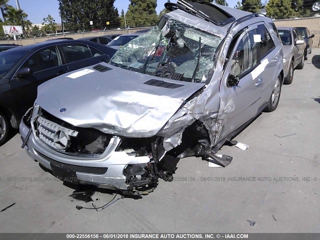 4JGBB86E08A405653 - 2008 MERCEDES-BENZ ML 350 SILVER photo 2