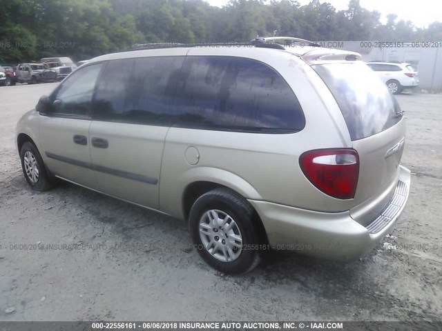 1D4GP24R97B245539 - 2007 DODGE GRAND CARAVAN SE Champagne photo 3