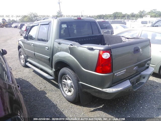 1FMZU77K44UA70462 - 2004 FORD EXPLORER SPORT TR  GREEN photo 3